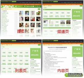 时尚简洁非主流织梦模板